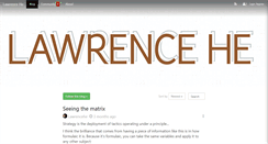 Desktop Screenshot of lawrencehe.com
